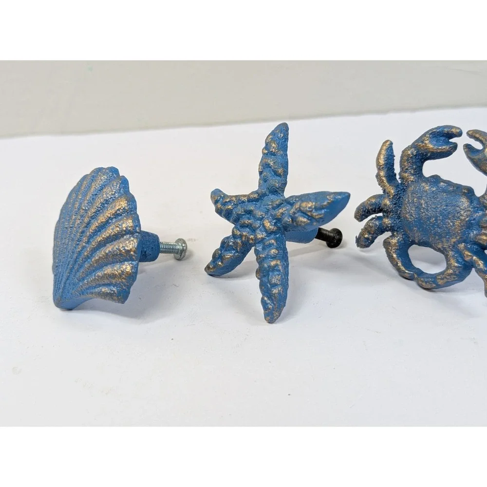 Merchware Nautical Cast Iron Drawer Pulls Set‎ Of Four